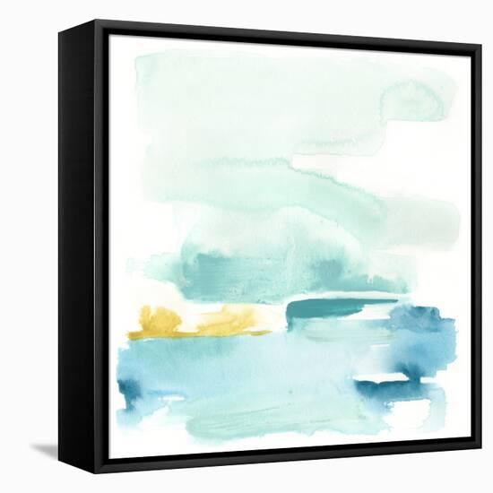 Liquid Shoreline II-June Vess-Framed Stretched Canvas