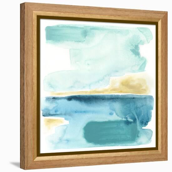 Liquid Shoreline III-June Vess-Framed Stretched Canvas