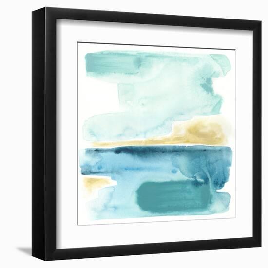 Liquid Shoreline III-June Vess-Framed Art Print