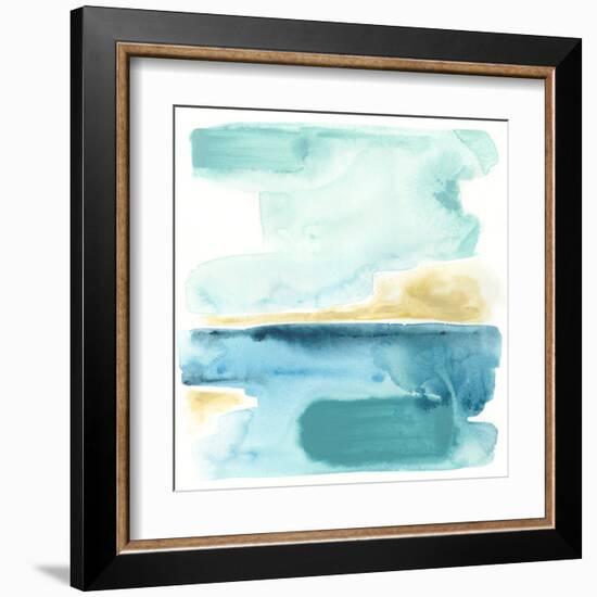 Liquid Shoreline III-June Vess-Framed Art Print