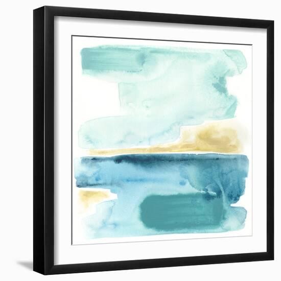 Liquid Shoreline III-June Vess-Framed Art Print