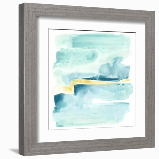 Liquid Shoreline IV-June Vess-Framed Art Print