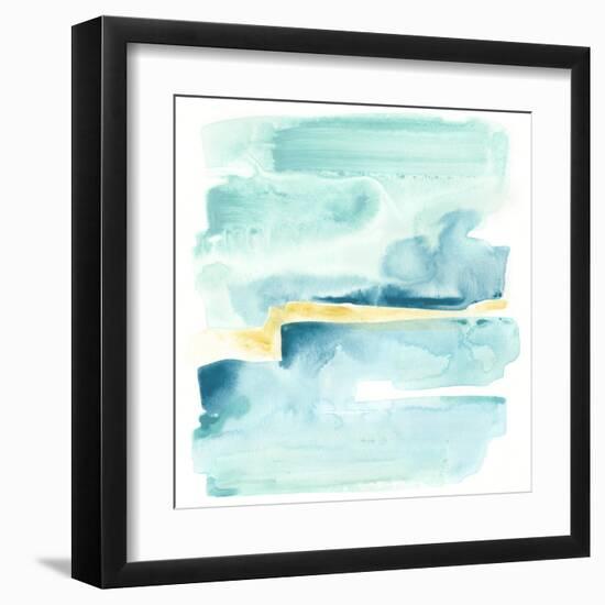 Liquid Shoreline IV-June Vess-Framed Art Print