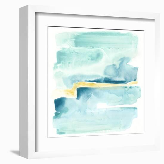 Liquid Shoreline IV-June Vess-Framed Art Print