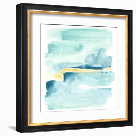 Liquid Shoreline IV-June Vess-Framed Art Print