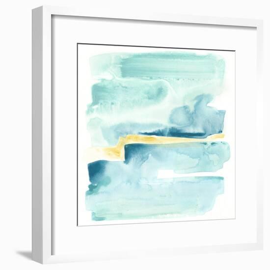 Liquid Shoreline IV-June Vess-Framed Premium Giclee Print