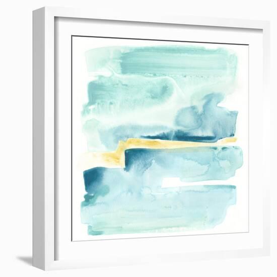 Liquid Shoreline IV-June Vess-Framed Art Print