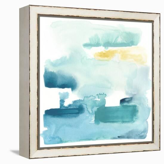 Liquid Shoreline IX-June Vess-Framed Stretched Canvas