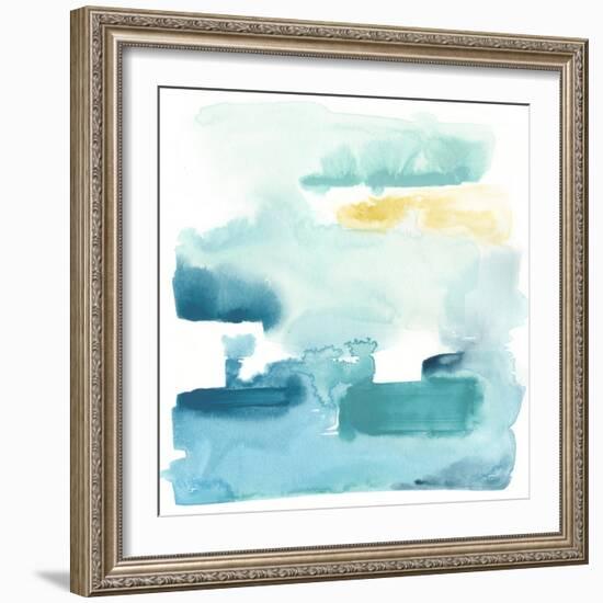 Liquid Shoreline IX-June Vess-Framed Art Print