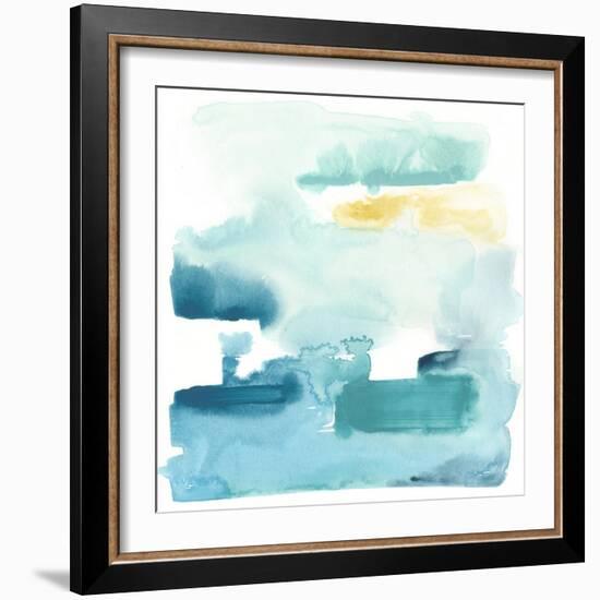 Liquid Shoreline IX-June Vess-Framed Art Print