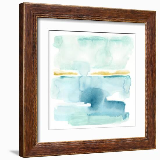 Liquid Shoreline VI-June Vess-Framed Art Print