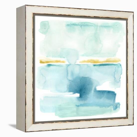 Liquid Shoreline VI-June Vess-Framed Stretched Canvas