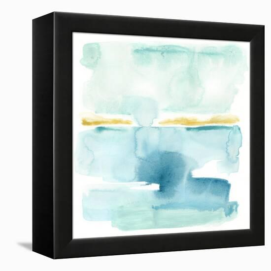 Liquid Shoreline VI-June Vess-Framed Stretched Canvas