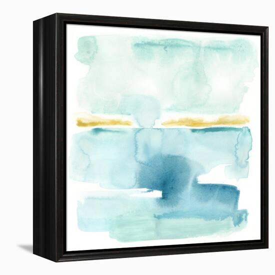 Liquid Shoreline VI-June Vess-Framed Stretched Canvas