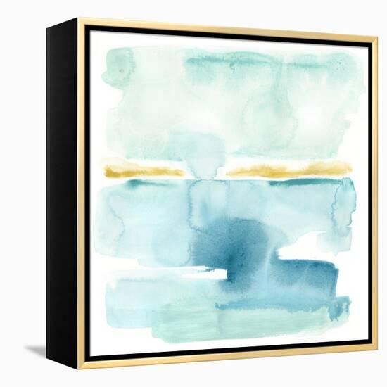 Liquid Shoreline VI-June Vess-Framed Stretched Canvas