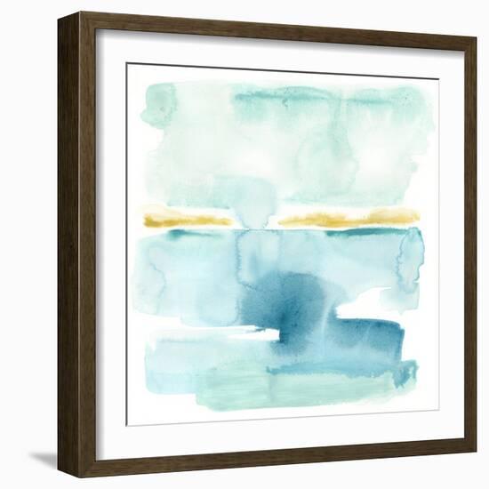 Liquid Shoreline VI-June Vess-Framed Art Print