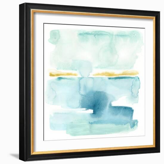 Liquid Shoreline VI-June Vess-Framed Art Print