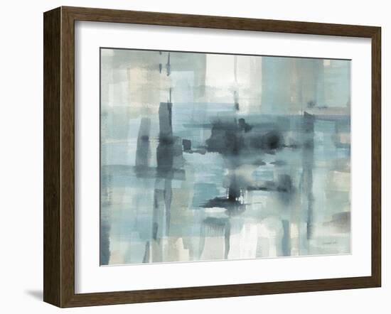 Liquid Structure Tranquil Aqua Crop-Danhui Nai-Framed Art Print