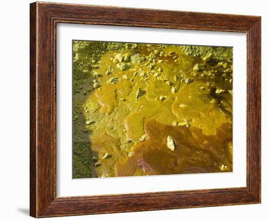 Liquid Sulphur Solidifying on the Ground at Kawah Ijen, Java, Indonesia, Southeast Asia, Asia-Matthew Williams-Ellis-Framed Photographic Print