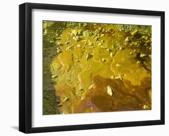 Liquid Sulphur Solidifying on the Ground at Kawah Ijen, Java, Indonesia, Southeast Asia, Asia-Matthew Williams-Ellis-Framed Photographic Print