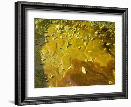 Liquid Sulphur Solidifying on the Ground at Kawah Ijen, Java, Indonesia, Southeast Asia, Asia-Matthew Williams-Ellis-Framed Photographic Print