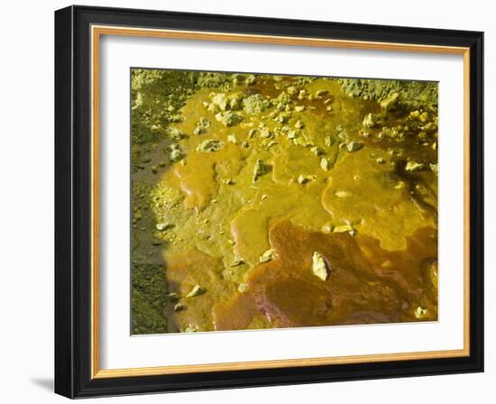 Liquid Sulphur Solidifying on the Ground at Kawah Ijen, Java, Indonesia, Southeast Asia, Asia-Matthew Williams-Ellis-Framed Photographic Print