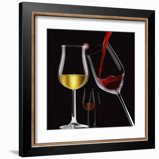 Liquids VII-Peter Hillert-Framed Art Print