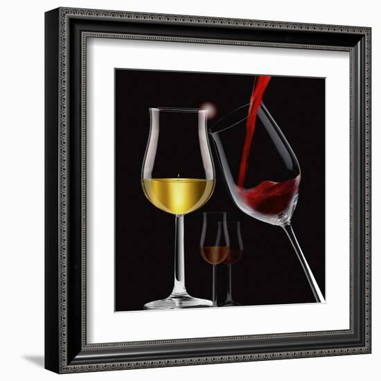 Liquids VII-Peter Hillert-Framed Art Print