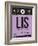 LIS Lisbon Luggage Tag I-NaxArt-Framed Art Print