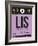 LIS Lisbon Luggage Tag I-NaxArt-Framed Art Print