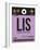 LIS Lisbon Luggage Tag I-NaxArt-Framed Art Print