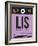 LIS Lisbon Luggage Tag I-NaxArt-Framed Art Print