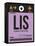 LIS Lisbon Luggage Tag I-NaxArt-Framed Stretched Canvas