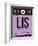 LIS Lisbon Luggage Tag I-NaxArt-Framed Premium Giclee Print