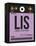 LIS Lisbon Luggage Tag I-NaxArt-Framed Stretched Canvas