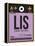 LIS Lisbon Luggage Tag I-NaxArt-Framed Stretched Canvas