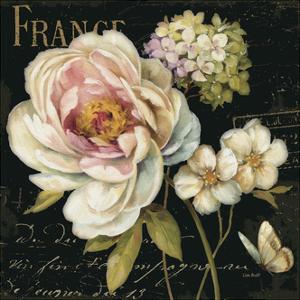 Marche de Fleurs on Black by Lisa Audit