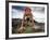 Lisa Eaton Holds a Downward Dog Yoga Pose on the Beach of Lincoln Park - West Seattle, Washington-Dan Holz-Framed Photographic Print