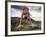 Lisa Eaton Holds a Downward Dog Yoga Pose on the Beach of Lincoln Park - West Seattle, Washington-Dan Holz-Framed Photographic Print