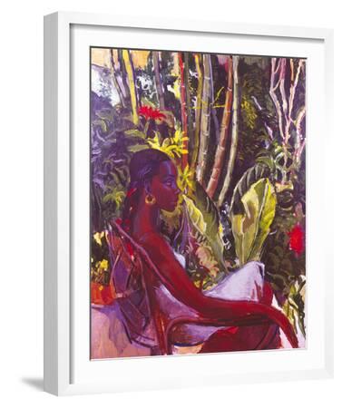 'Lisa in Profile, Mid-Nineties' Stretched Canvas Print - Boscoe 