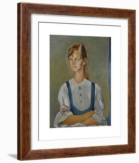 Lisa Jo in Blue-Boscoe Holder-Framed Premium Giclee Print