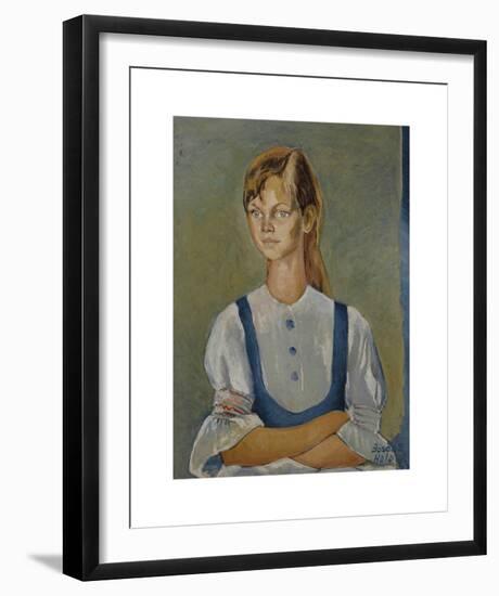 Lisa Jo in Blue-Boscoe Holder-Framed Premium Giclee Print