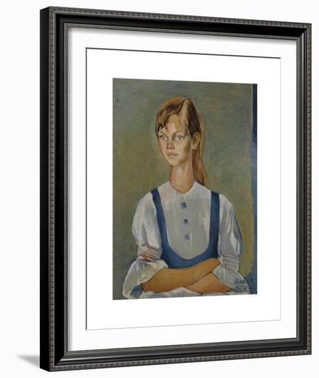 Lisa Jo in Blue-Boscoe Holder-Framed Premium Giclee Print