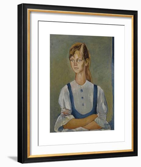 Lisa Jo in Blue-Boscoe Holder-Framed Premium Giclee Print
