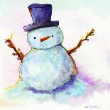 Snowman In Sunset-Lisa Katharina-Giclee Print