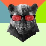 Party Panther in Red Glasses-Lisa Kroll-Art Print