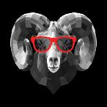 Ram in Red Glasses-Lisa Kroll-Art Print