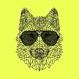 Smart Cat Polygon-Lisa Kroll-Art Print