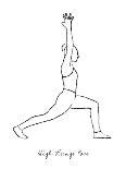 Yoga Flow - High Lunge-Lisa McCandless-Giclee Print