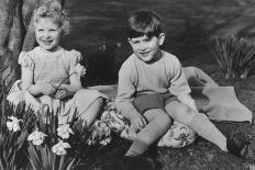 Prince Charles and Princess Anne as Children at Balmoral, 28th September 1952-Lisa Sheridan-Framed Photographic Print